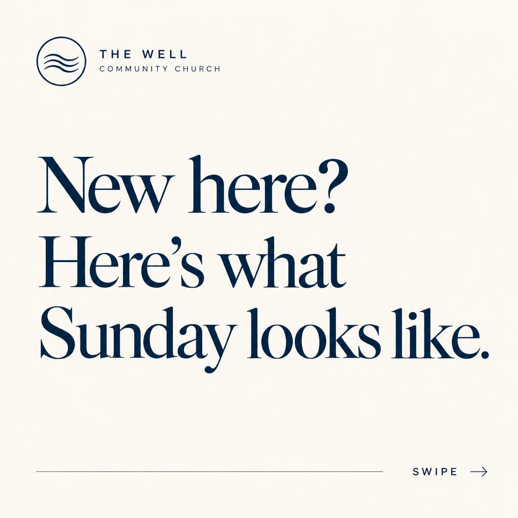 Carousel slide 1: New here? Here's what Sunday looks like.